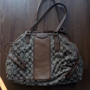 Vintage coach Brown Designer Tote Bag